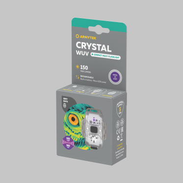 Мултиункционален челник-фенер Armytek Crystal WUV сив ARMYTEK - изглед 5