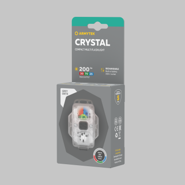 Мултиункционален челник-фенер Armytek Crystal USB-C сив ARMYTEK - изглед 6
