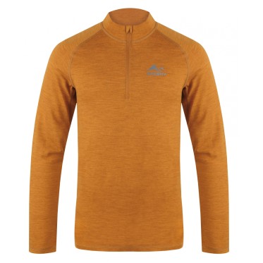 Man`s Merino thermal underwear Merow Zip M mustard HUSKY - view 4