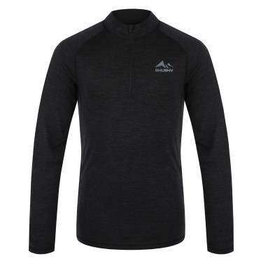 Man`s Merino thermal underwear Merow Zip M black HUSKY - view 4