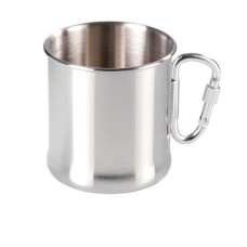 Stainless steel cup with carabiner handle Hrnek MEVA - view 2