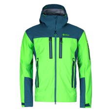 Men 3 layers hard-shell jacket Hastar green KILPI - view 2