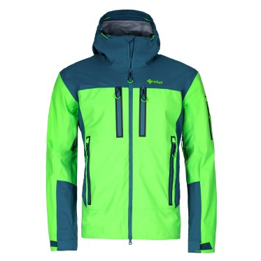 Men 3 layers hard-shell jacket Hastar green KILPI - view 2