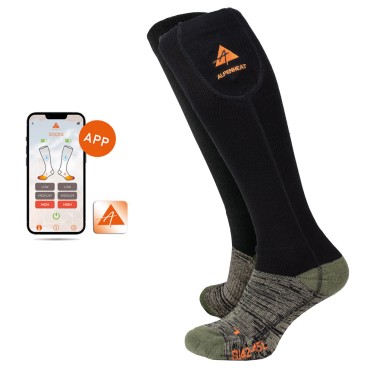Чорапи с отопление FIRE-SOCKS WOOL APP ALPENHEAT - изглед 2