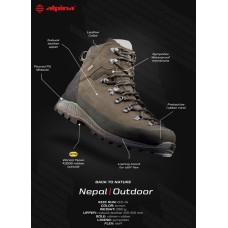 NEPAL BROWN winter hiking shoes ALPINA - view 10