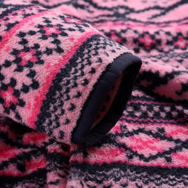 Дамски полар Elkie 5 pink glo ALPINE PRO - изглед 5