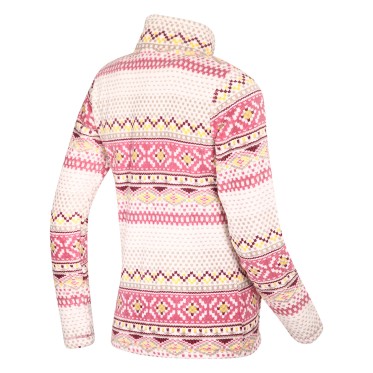 Полар дамски Elama WHT/PNK ALPINE PRO - изглед 3