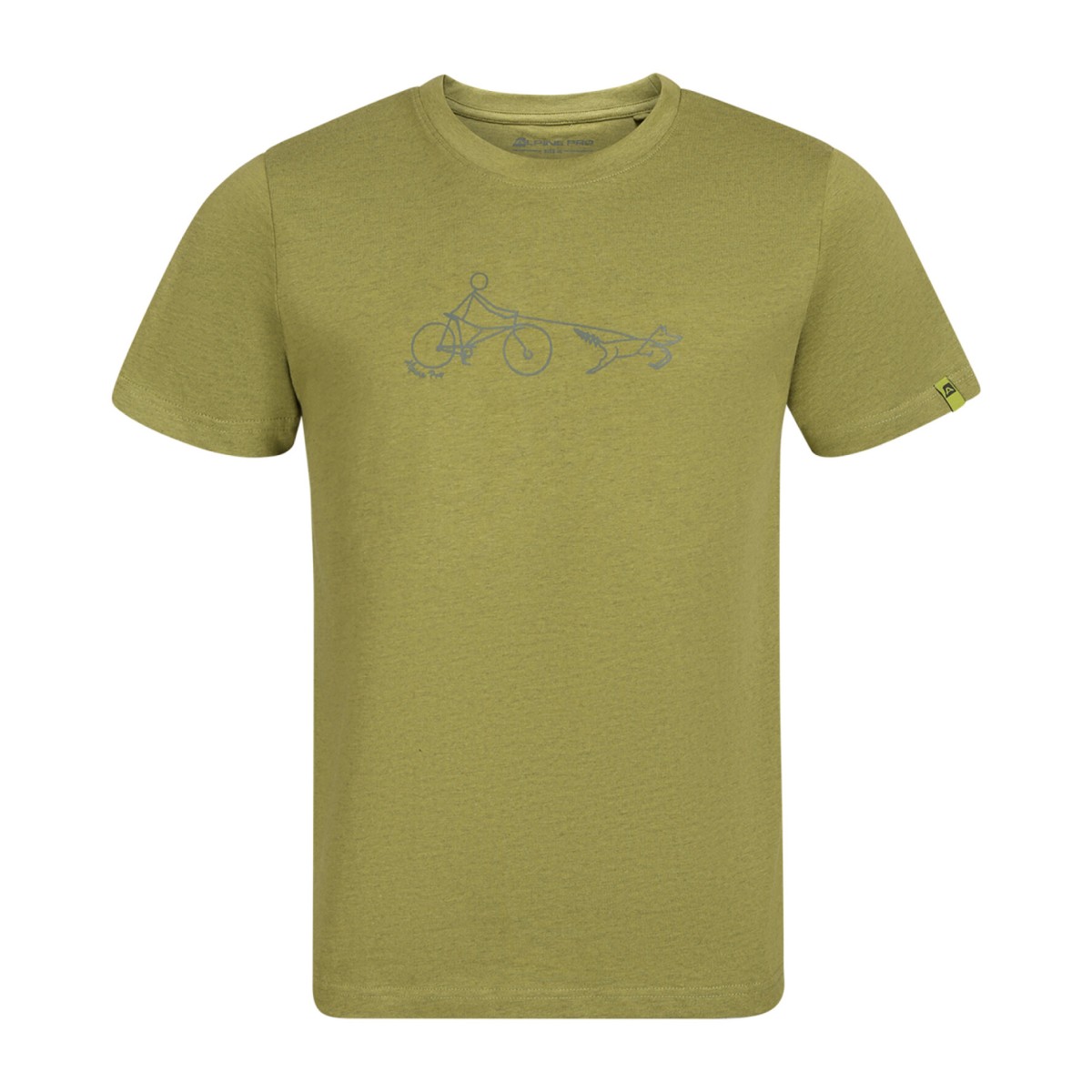 Men T-shirt Green Oasis ALPINE PRO - view 2