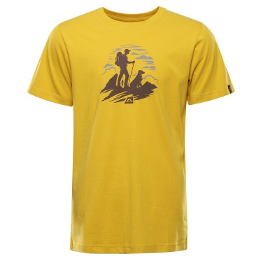 Мъжка тениска Alpine Pro TERMES 3 от органичен памук – Природосъобразен комфорт и класически стил ALPINE PRO - изглед 1