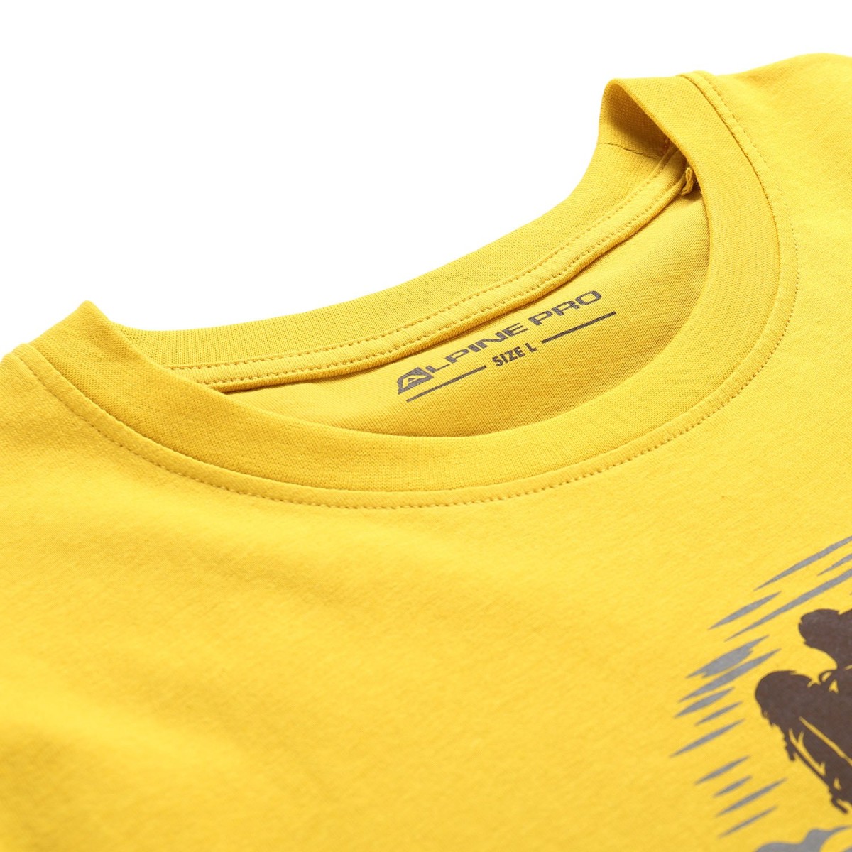 Мъжка тениска Alpine Pro TERMES 3 от органичен памук – Природосъобразен комфорт и класически стил ALPINE PRO - изглед 6