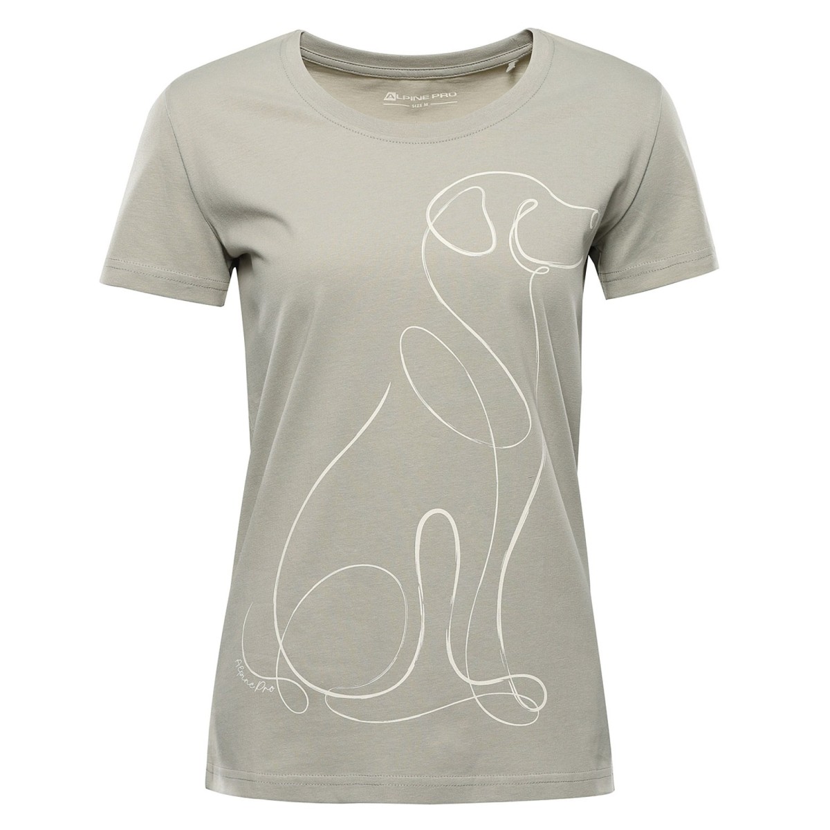 Дамска тениска Alpine Pro TERMESA 3 от органичен памук – Естествен комфорт и устойчив стил ALPINE PRO - изглед 2