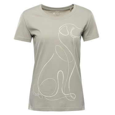 Дамска тениска Alpine Pro TERMESA 3 от органичен памук – Естествен комфорт и устойчив стил ALPINE PRO - изглед 1