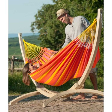 Single classic hammock Sonrisa Mandarine  LA SIESTA - view 4