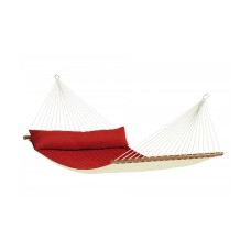 Double hammock with spreader bar and padded lying Alabama Red Pepper LA SIESTA - view 2