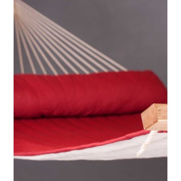 Double hammock with spreader bar and padded lying Alabama Red Pepper LA SIESTA - view 8