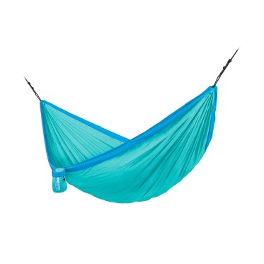 Туристически хамак единичен Colibri тюркоаз 2 в 1 LA SIESTA - изглед 2