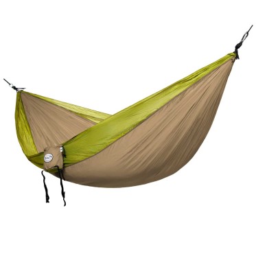 Single touristic hammock Sloth camouflage BEOUTDOOR - view 2