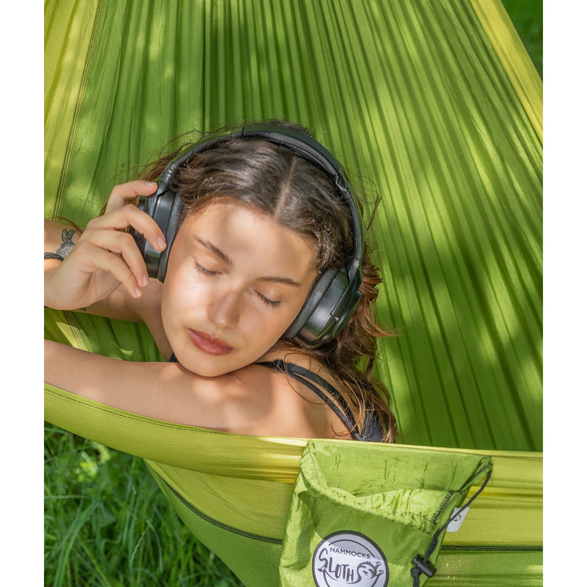 Единичен туристически хамак BeOutdoor Sloth Olive – Ултралек и компактен от Екстрем Спорт BEOUTDOOR - изглед 4