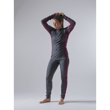 Термобельо дамско комплект Core Dry Baselayer set W asphalt/peak CRAFT - изглед 5