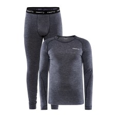 Men's thermal underwear Core Wool Merino set M blaze/melange CRAFT - view 2