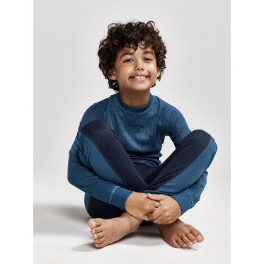 Юношеско термобельо комплект Core Dry baselayer set JR blue CRAFT - изглед 6