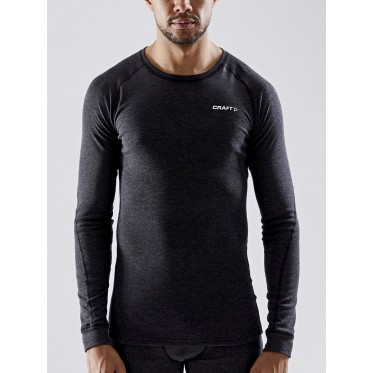 Термобельо мъжко комплект Core Wool Мерино set М black/melange CRAFT - изглед 3