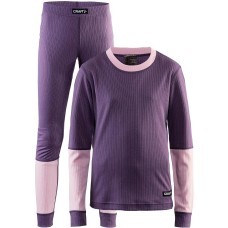 Kids thermal underwear active multi 2 pack purple CRAFT - view 2
