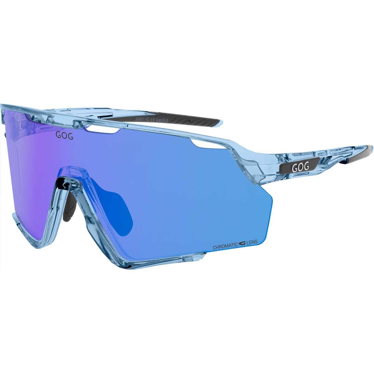 GOG PROMETHEUS E607-1C – Фотохромни Bike & Run / Специфични за Колоездене и Бягане Очила | Reflex blue GOG - изглед 7