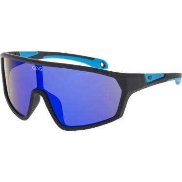 Kid's Polycarbonate Sunglasses  Flint E995-1 Matt Black / Blue GOG - view 2
