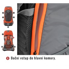 Backpack Rony 50 orange HUSKY - view 12