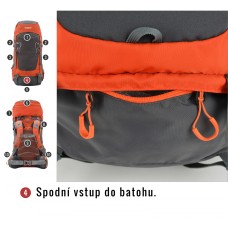 Backpack Rony 50 orange HUSKY - view 3