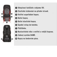 Backpack Husky Samont 60+10 HUSKY - view 6