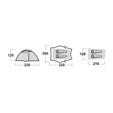 Tent Sawaj Triton 2 green HUSKY - view 3