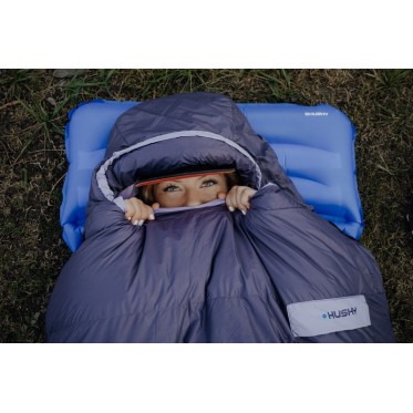 Down three-season sleeping bag Dinis Ladies -10°C blue/pink HUSKY - view 6