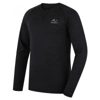 Мериносово мъжко термо бельо с дълъг ръкав Merow M черно - Extreme-bg.com Мериносово мъжко термо бельо с дълъг ръкав Merow M черно