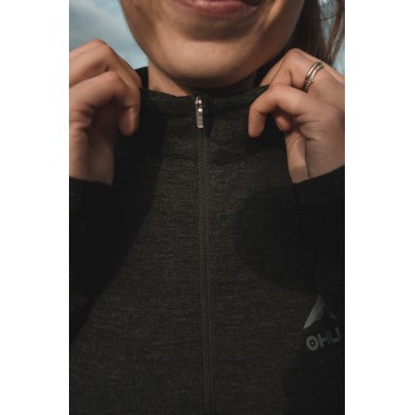 Ladies Merino thermal underwear Merow Zip L black HUSKY - view 5