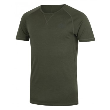 Men's Merino thermal underwear T-shirt Mersa M green HUSKY - view 2