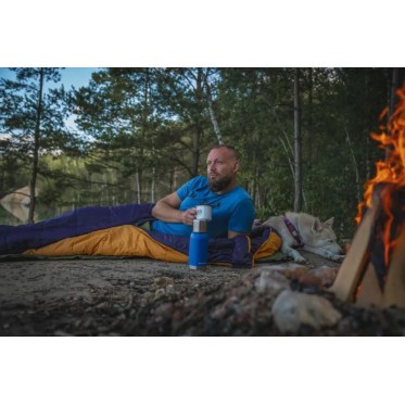 Зимен спален чувал Enjoy -25°C къс син/оранжев HUSKY - изглед 10