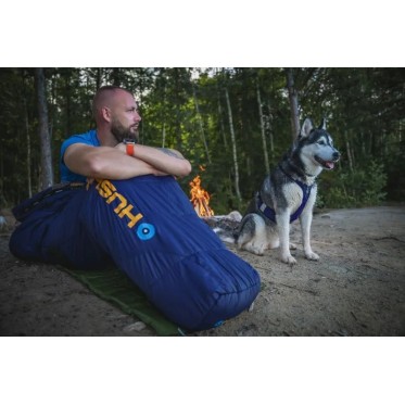 Зимен спален чувал Enjoy -25°C къс син/оранжев HUSKY - изглед 8