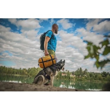 Зимен спален чувал Enjoy -25°C къс син/оранжев HUSKY - изглед 6