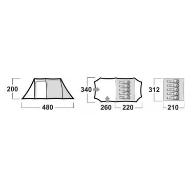 Tent for camping BOLEN 5 HUSKY - view 12