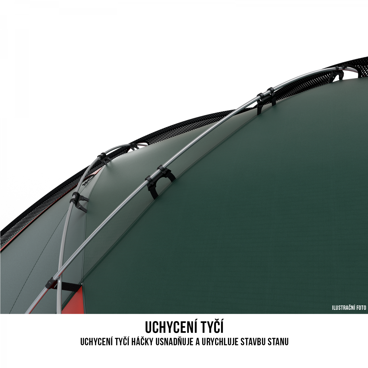 Палатка Felen green 3-4 HUSKY - изглед 6