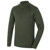 Мъжко мериносово термо бельо Merow zip M green