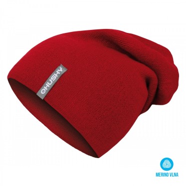 Мъжка мериносова шапка Merhat 2 red HUSKY - изглед 1