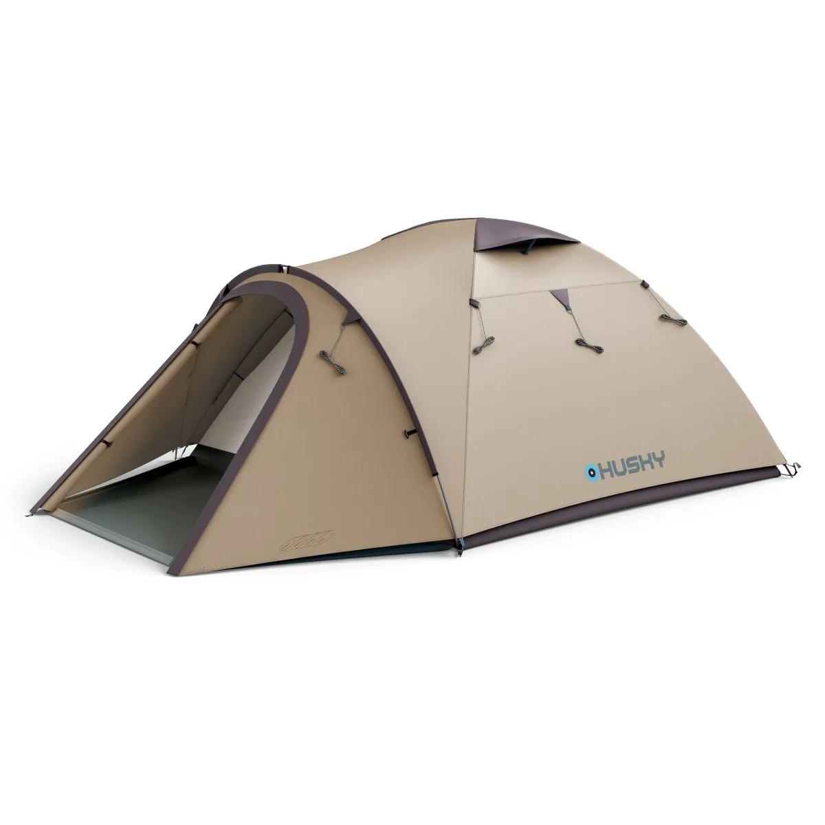 Туристическа палатка за 3 души HUSKY Bizon 3 Plus – Light Brown HUSKY - изглед 12