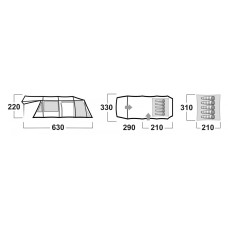 Tent for camping Caravan 17 Dural HUSKY - view 11