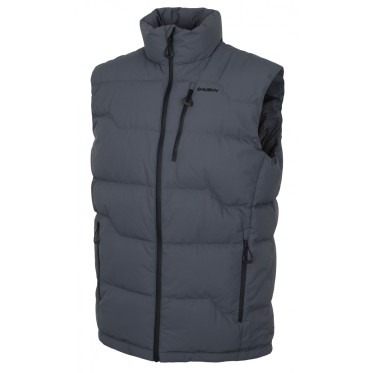 Men winter down vest Deep M dk.grey HUSKY - view 4