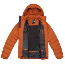 Men`s winter down jacket Donnie-M dk.brick HUSKY - view 4