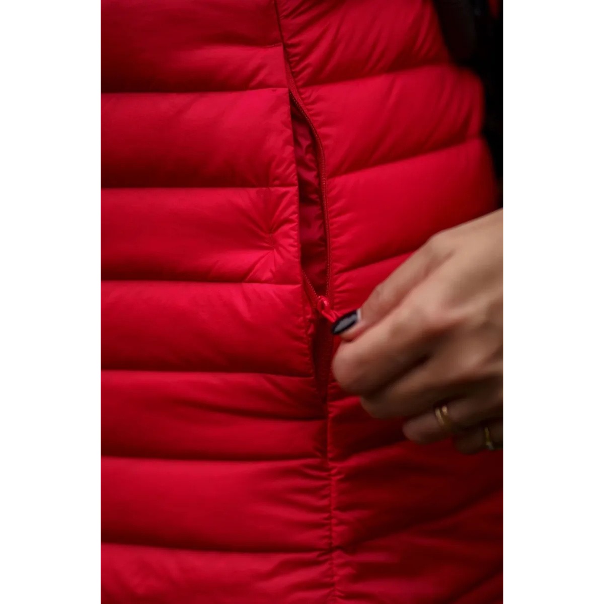 Дамско Пухено Яке Husky Dreeser RED L – Ултралеко, Топло и Ветроустойчиво HUSKY - изглед 21