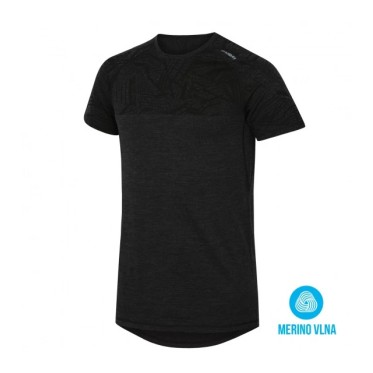 Мъжка мерино тениска Husky Merino 100 black HUSKY - изглед 2